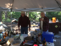 Linden and Nick before eating